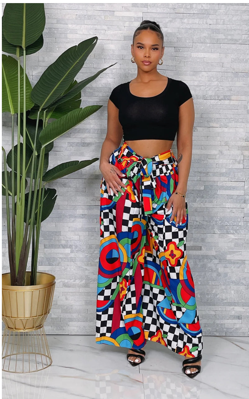 Abbie Abstract Pants