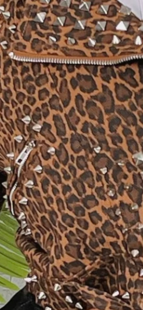 Motorcycle Leopard Jacket