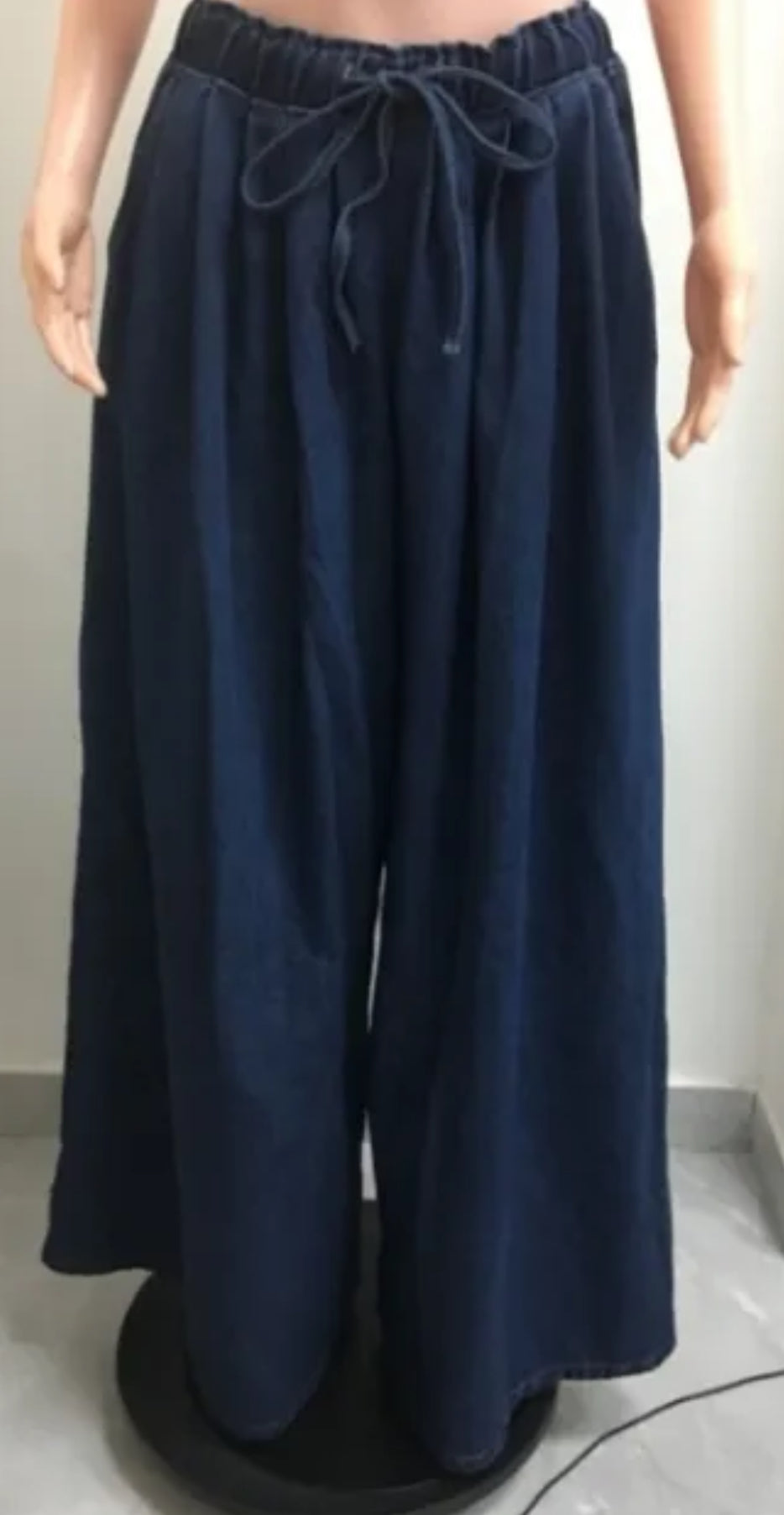 Denim Wide Leg Pants