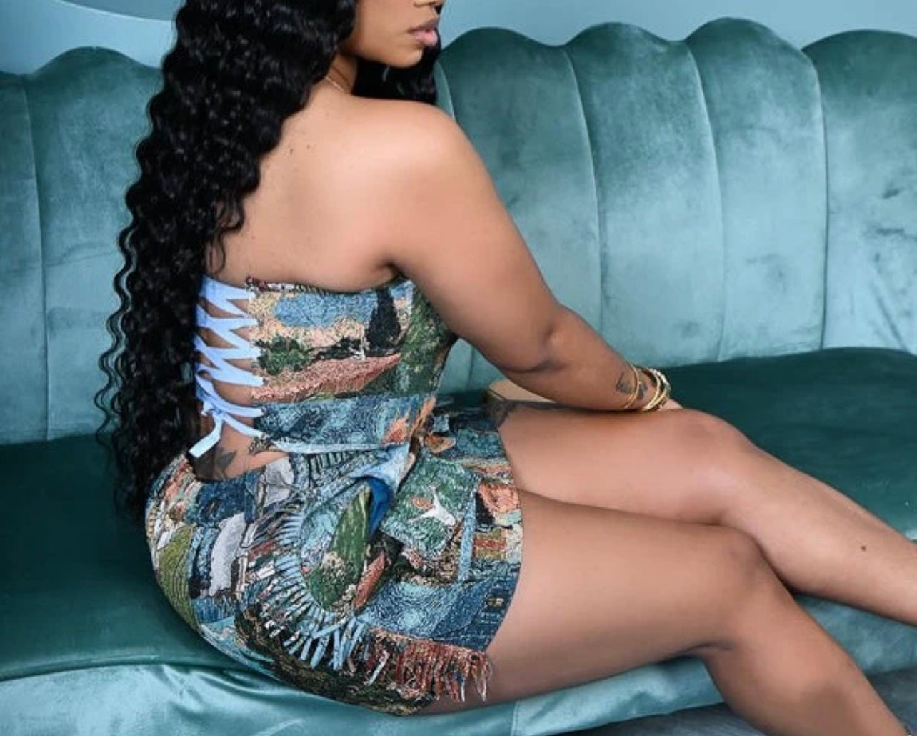 Out Of Hand Tapestry Skirt Set