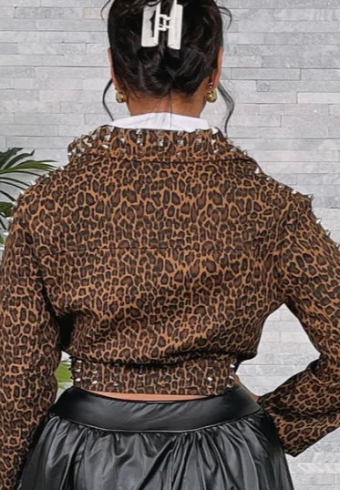 Motorcycle Leopard Jacket