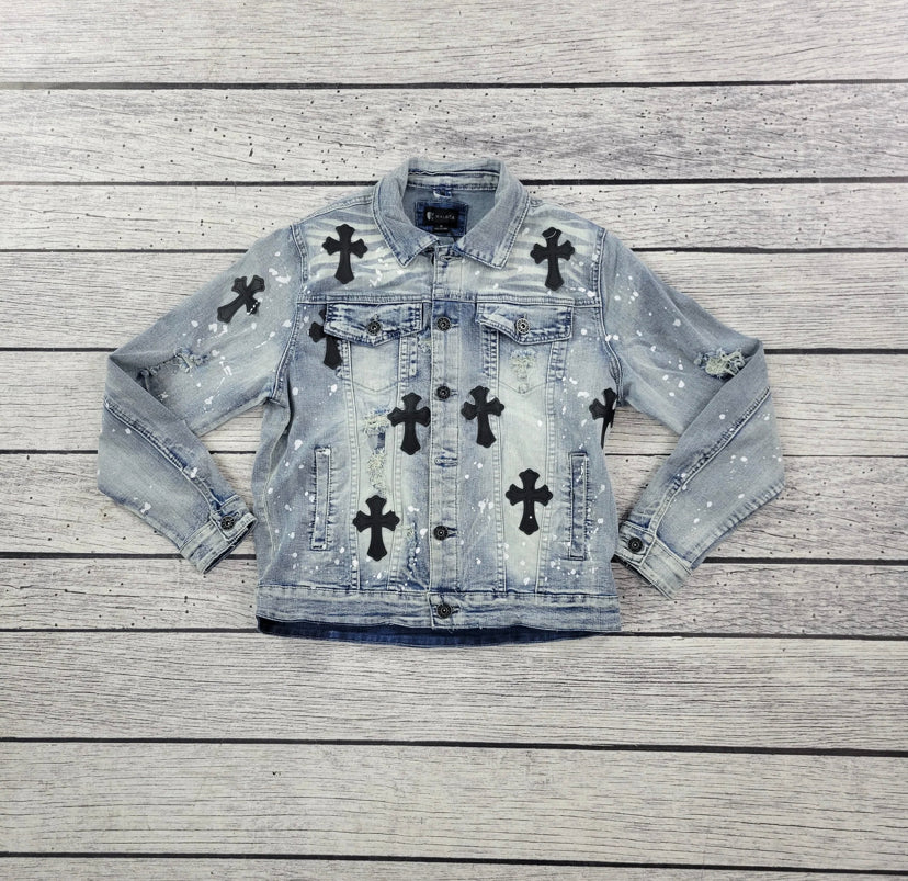 CROSS PATCH JEAN JACKET