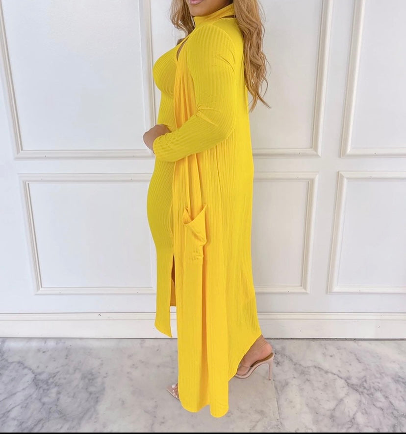 Misty Bodycon Dress/Cardigan