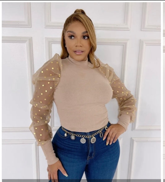 Jazzie Organza Sleeve Top