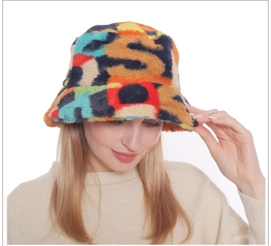 MULTI FUR BUCKET HAT